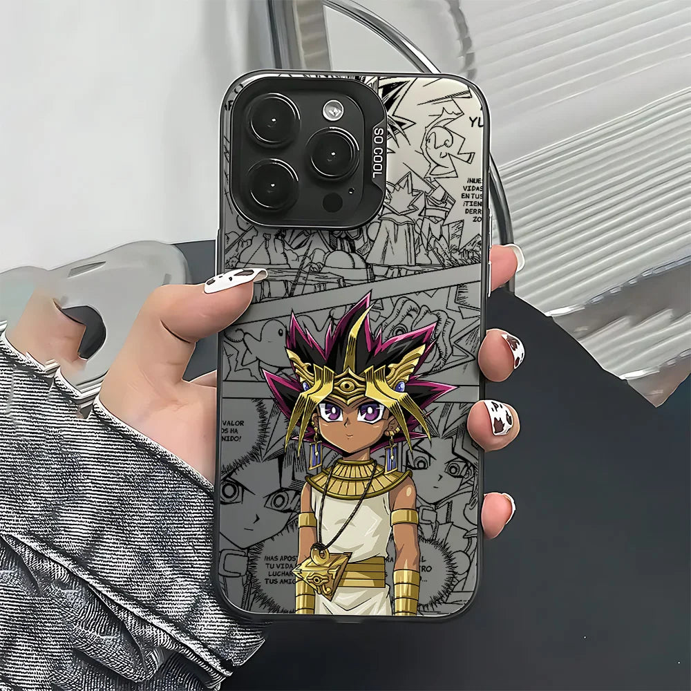 Pharaoh Atem Egyptian Manga Panel Case for iPhone - Graphite Black finish