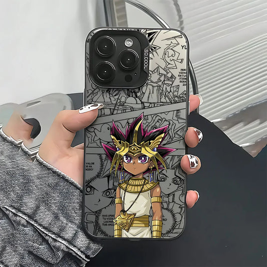 Pharaoh Atem Egyptian Manga Panel Case for iPhone - Graphite Black finish
