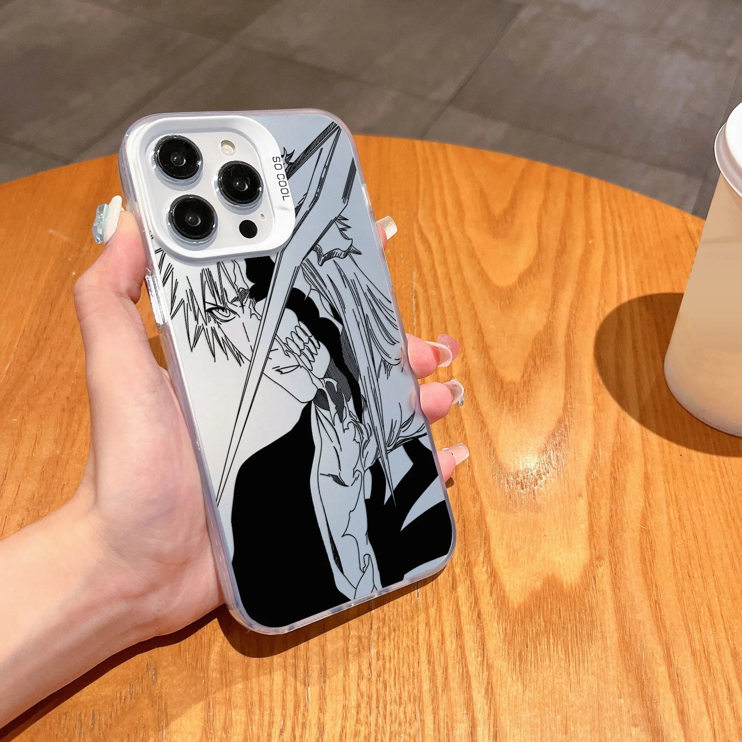 Hollow Ichigo Sword Clash Case for iPhone - Frosted White finish