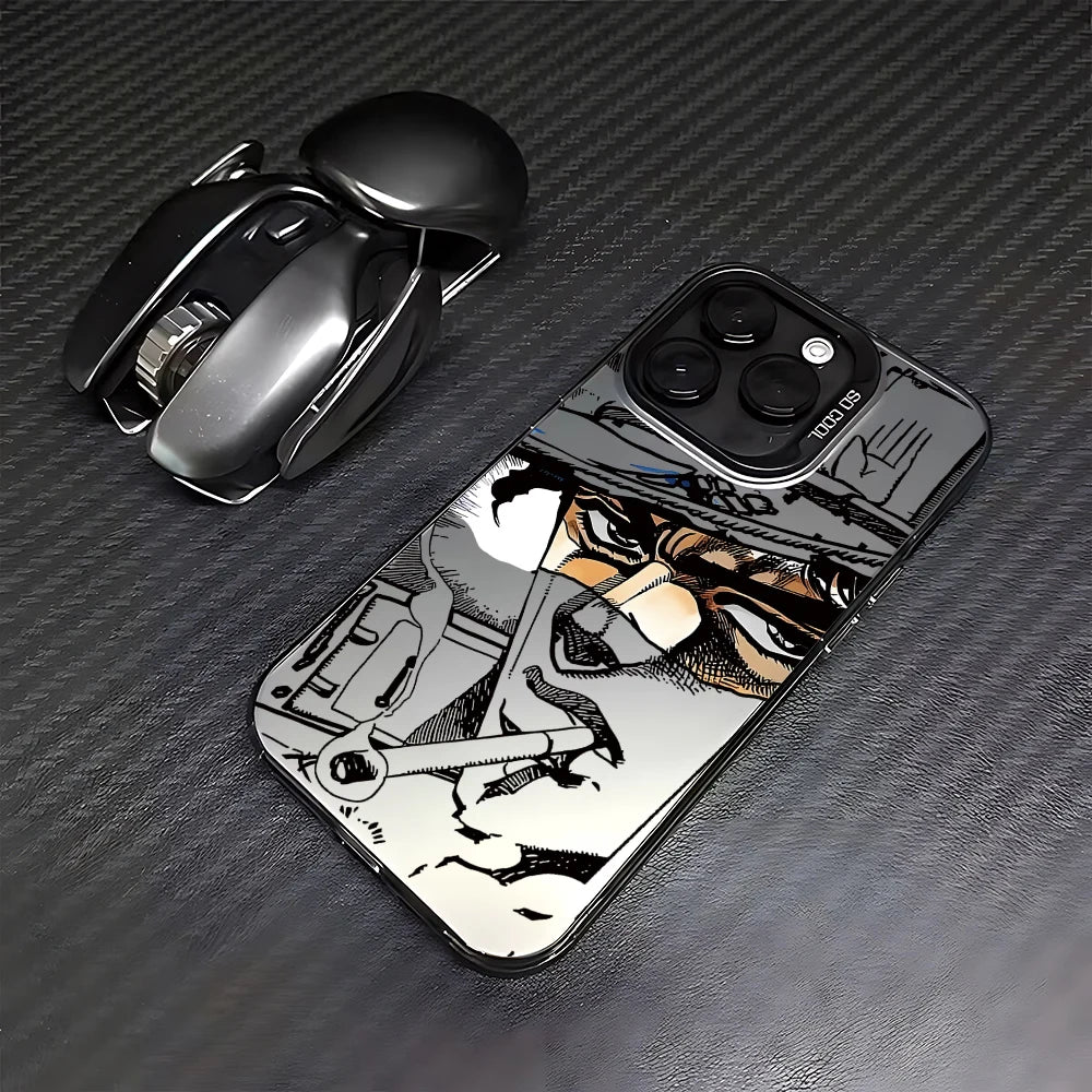 Monochrome Stand User Portrait Case for iPhone - Graphite Black finish