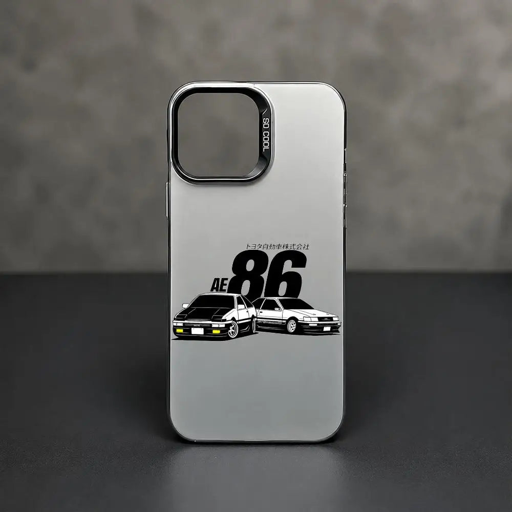 Twin AE86 Street Rivals Case for iPhone - Silver White finish