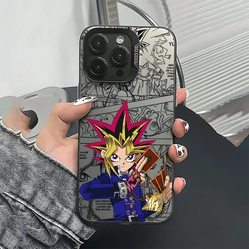 Yugi Duelist Pose Manga Panel Case for iPhone - Graphite Black finish