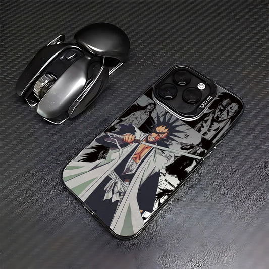 Kenpachi Blade Draw Manga Case for iPhone - Black Frame finish