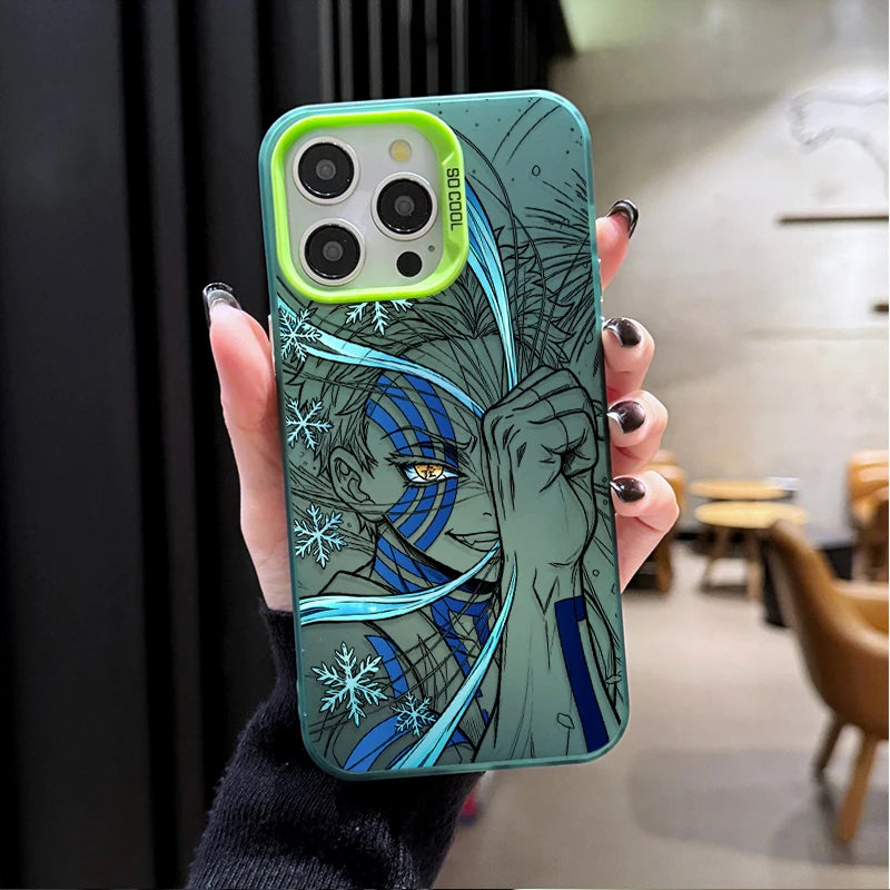 Akaza Icy Compass Portrait Case for iPhone - Forest Green iridescent finish
