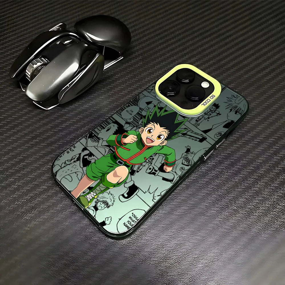 Gon Neon Green Manga Collage Case for iPhone - Neon Green finish
