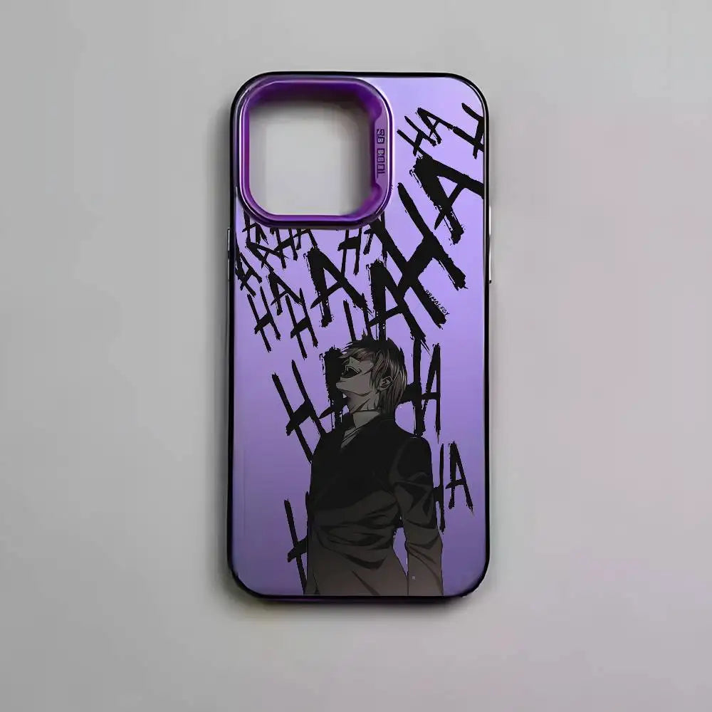 Light Yagami Shadow Portrait Case for iPhone - Violet finish