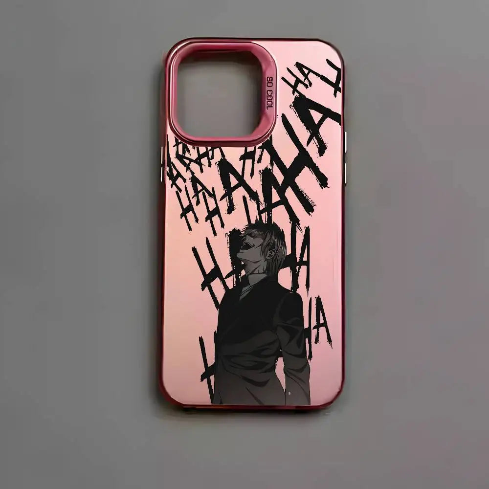 Light Yagami Shadow Portrait Case for iPhone - Rose Pink finish