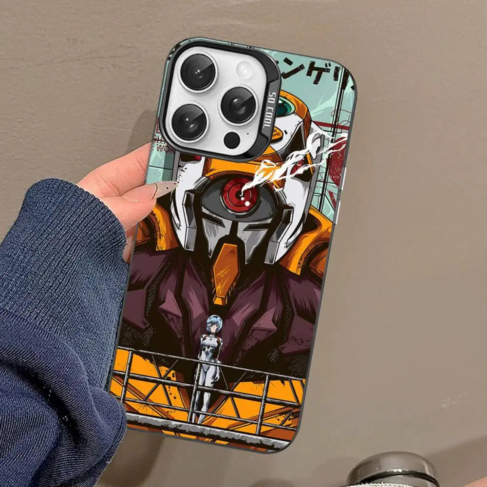 Eva Unit-01 Warning Mask Case for iPhone - Graphite Black finish