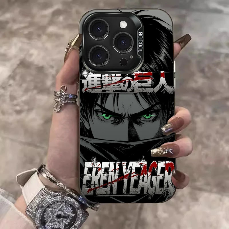 Eren and Mikasa Battle Case for iPhone - Design 1