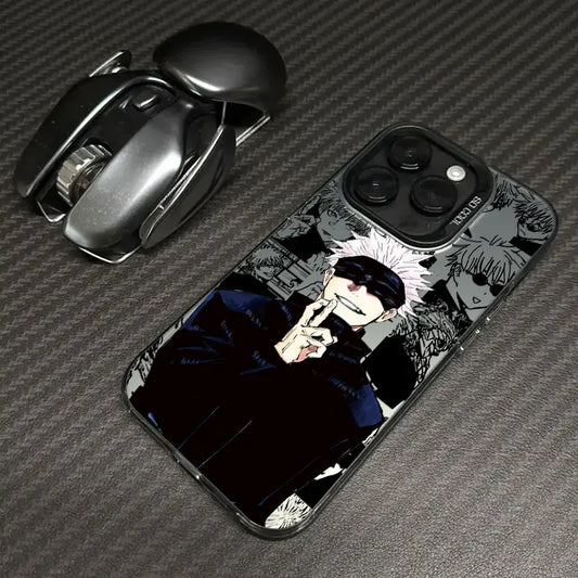 Gojo Blindfold Signal Manga Case for iPhone - Black finish