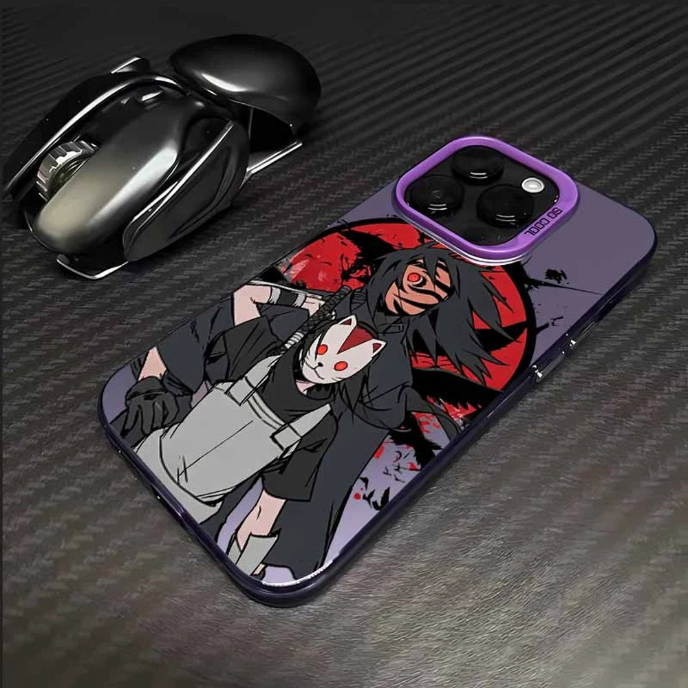 Obito & Kakashi Masked Shinobi Case for iPhone - Purple