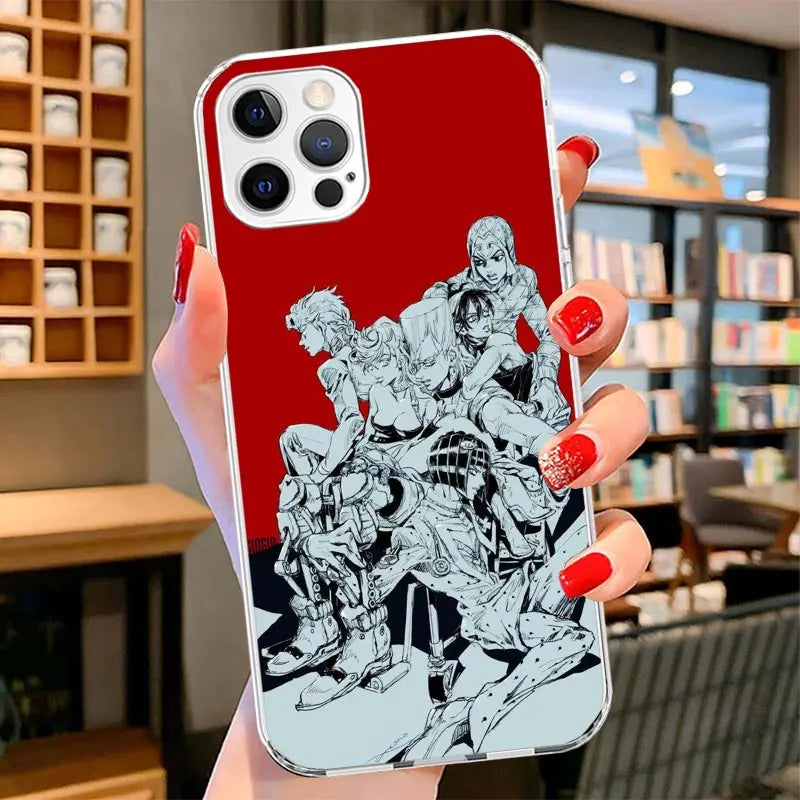 Golden Wind Monochrome Team Red Case for iPhone - Soft Clear finish