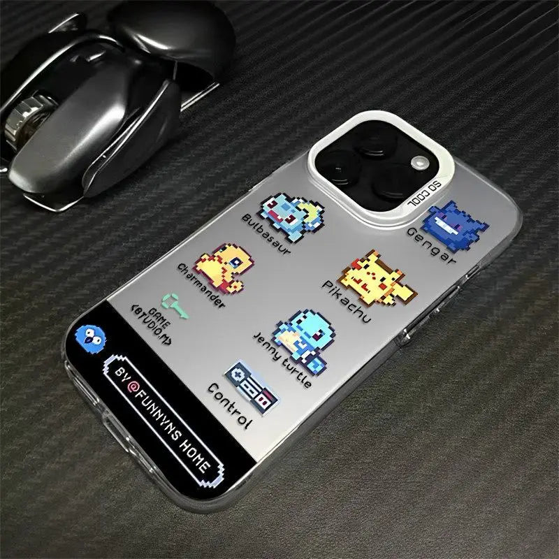 Pokémon Pixel Game Interface Case for iPhone - Frost Clear finish