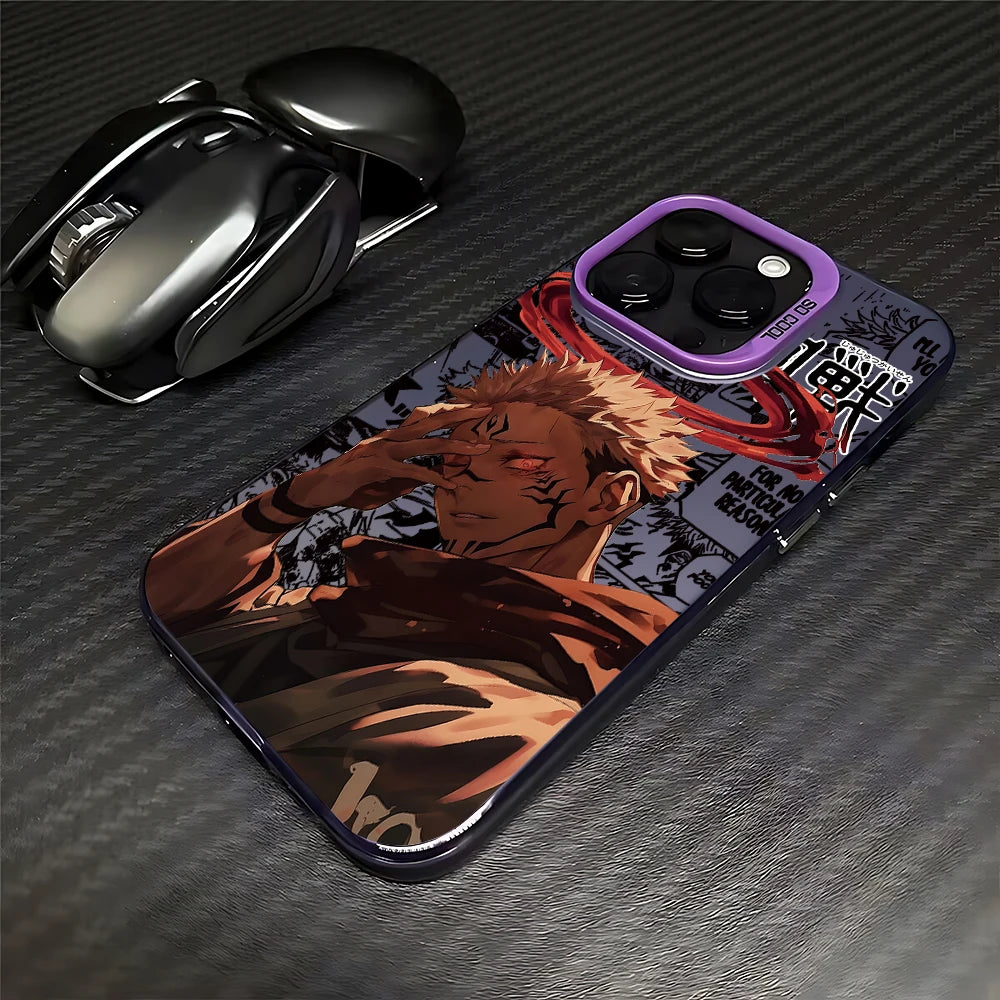Sukuna Malevolent Reason Manga Case for iPhone - Purple finish