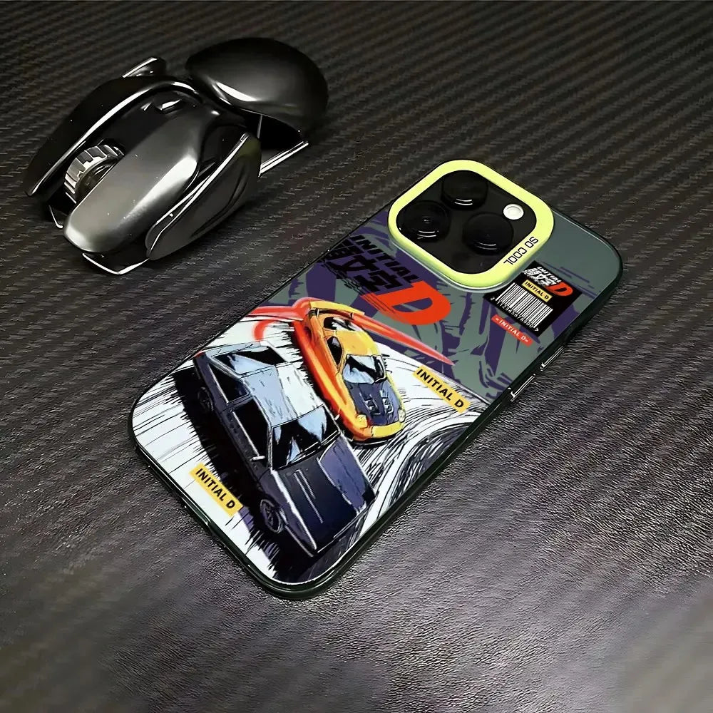 Initial D Touge Racing Collage Case for iPhone - Mint Green finish