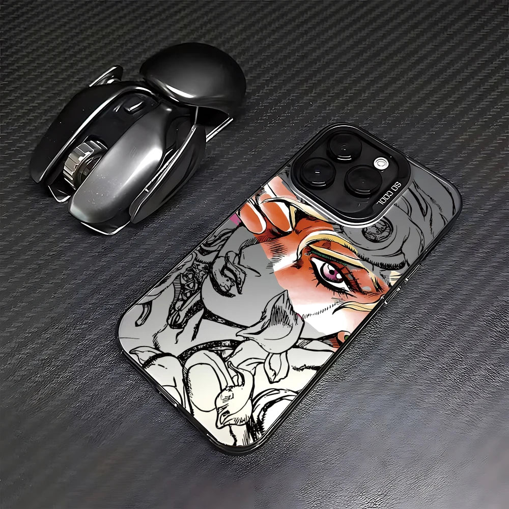 Crimson-Eye Manga Portrait Case for iPhone - Graphite Black finish
