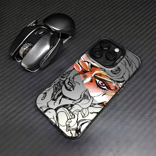 Crimson-Eye Manga Portrait Case for iPhone - Graphite Black finish