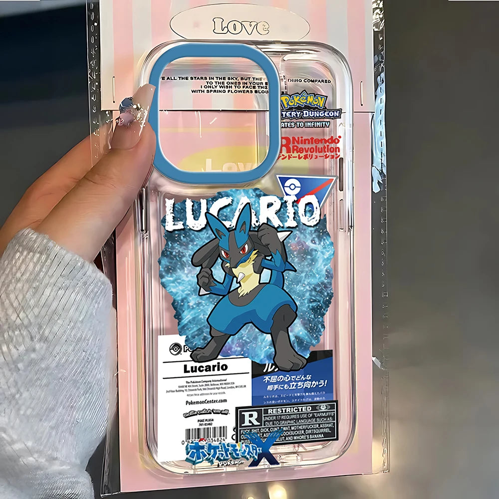 Lucario Blue Ice Poster Case for iPhone - Clear Shell finish