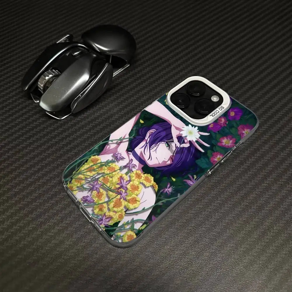Reze Floral Garden Portrait Case for iPhone - Silver White finish