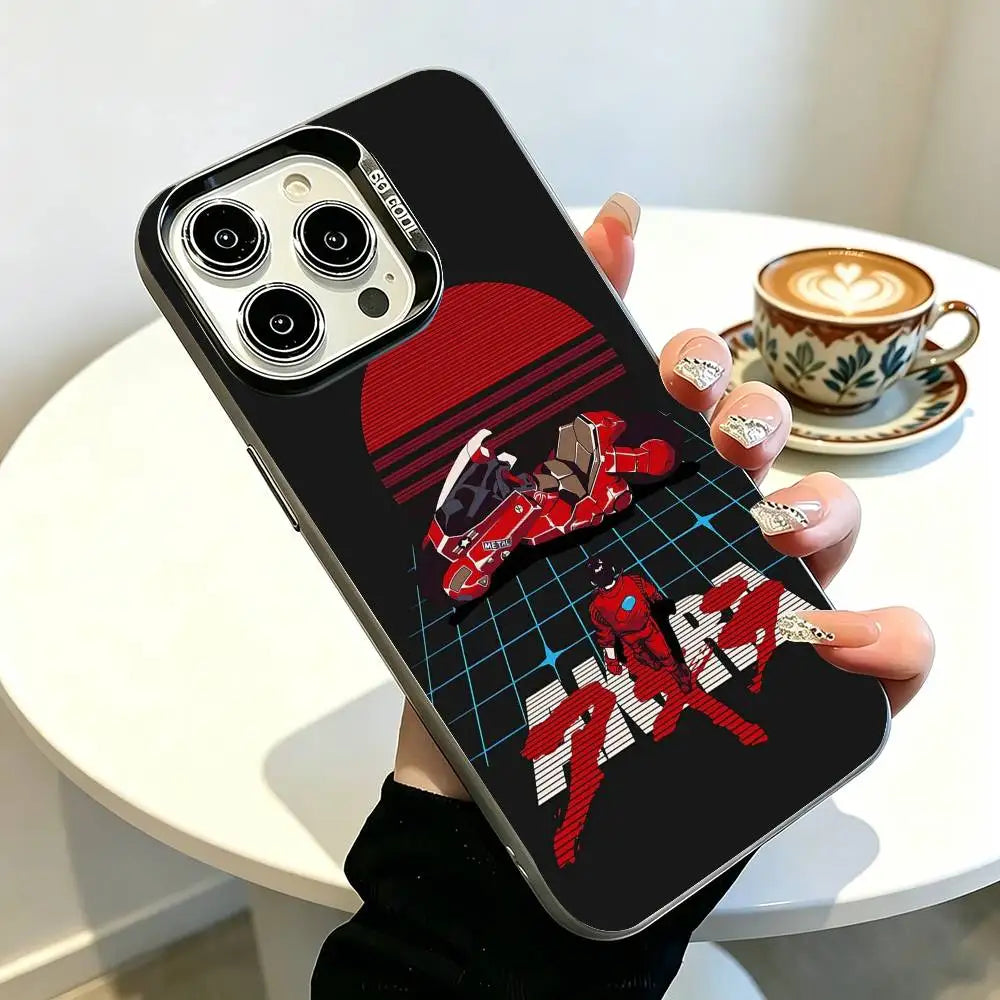 Neon Helmet Split Art Case for iPhone - Silver finish