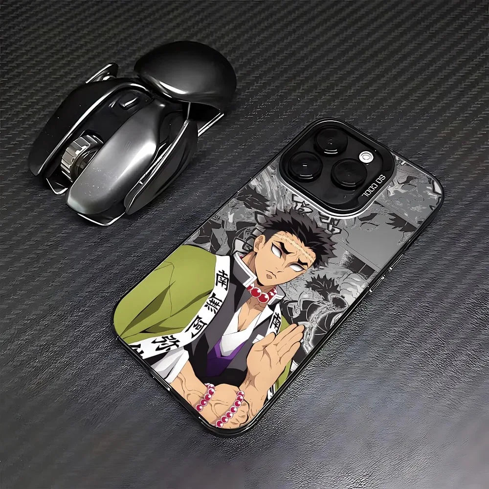 Gyomei Stone Hashira Prayer Case for iPhone - Graphite Black finish