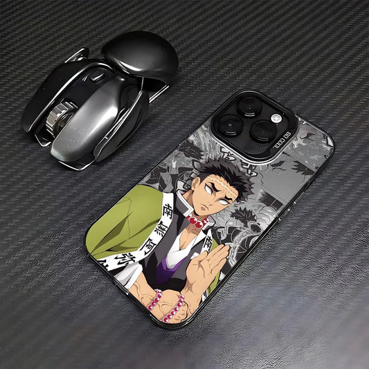 Gyomei Stone Hashira Prayer Case for iPhone - Graphite Black finish