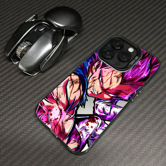 Magenta Saiyan Battle Case for iPhone - Black finish