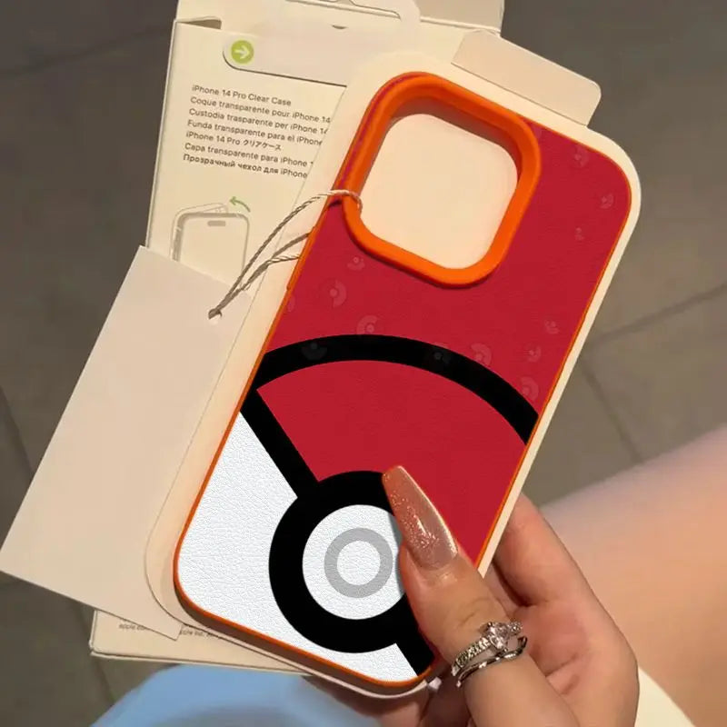 Classic Poké Ball Graphic Case for iPhone - Orange finish