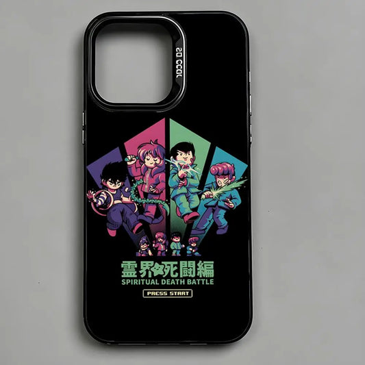 Spiritual Death Battle Team Case for iPhone - Black Metallic finish