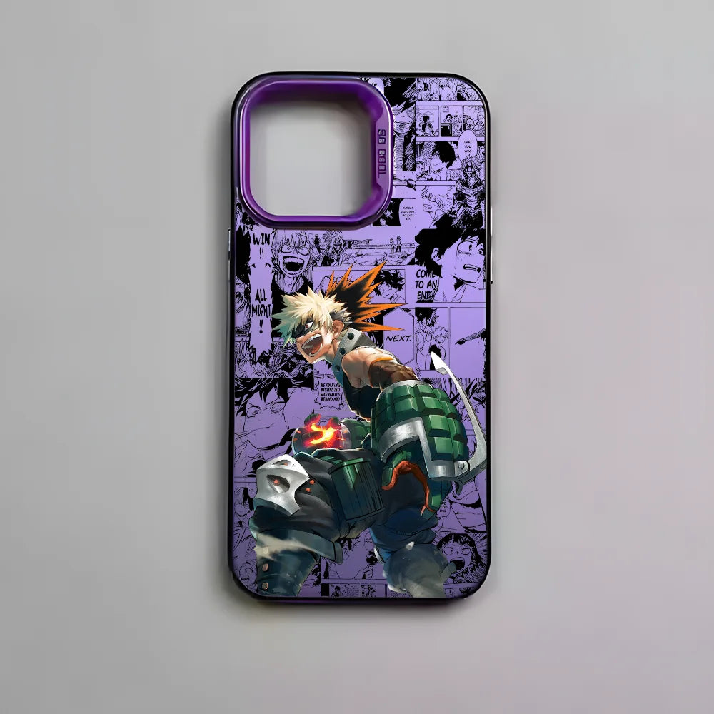 Bakugo Grenade Charge Aurora Case for iPhone - Violet finish