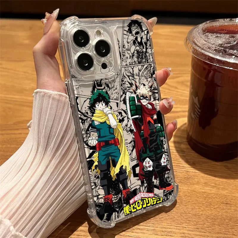 Hero Trio Manga Clear Case for iPhone - Clear finish
