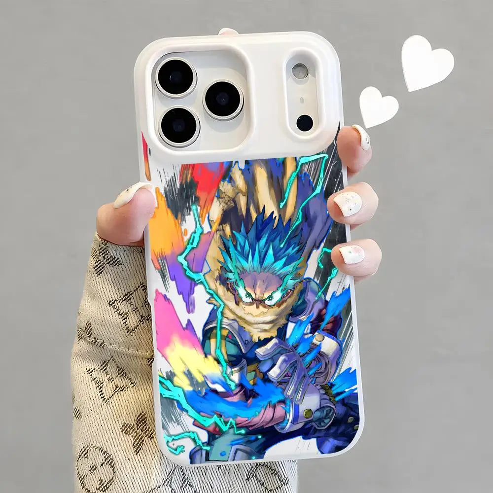 Izuku Electric Surge Jelly Case for iPhone - White finish