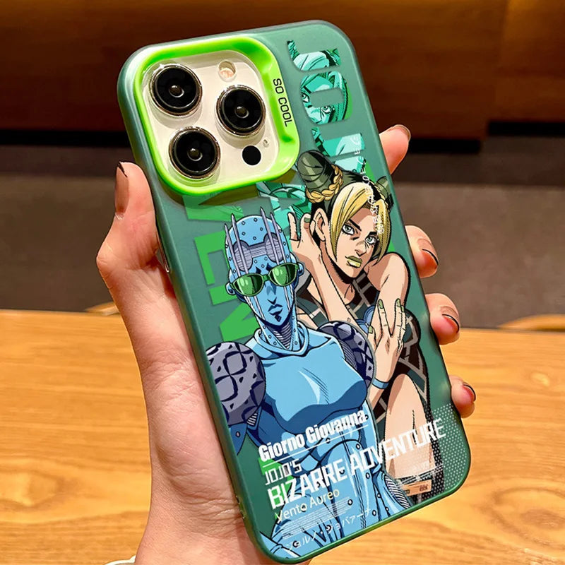 Jolyne and Stone Free Acrylic Case for iPhone - Emerald Green finish