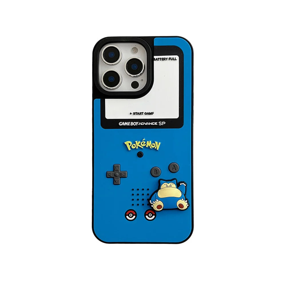 Snorlax Blue Retro Console Case for iPhone - Blue Console finish