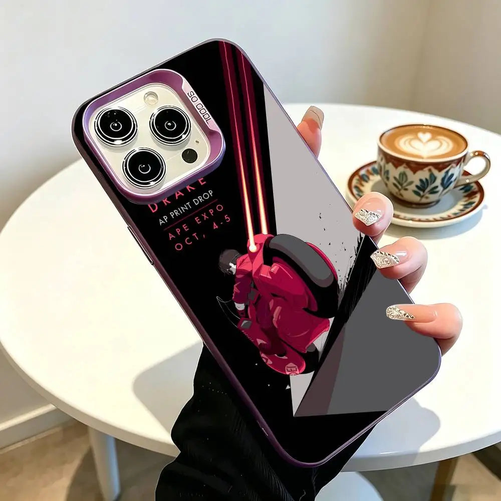 Neon Helmet Split Art Case for iPhone - Pink finish