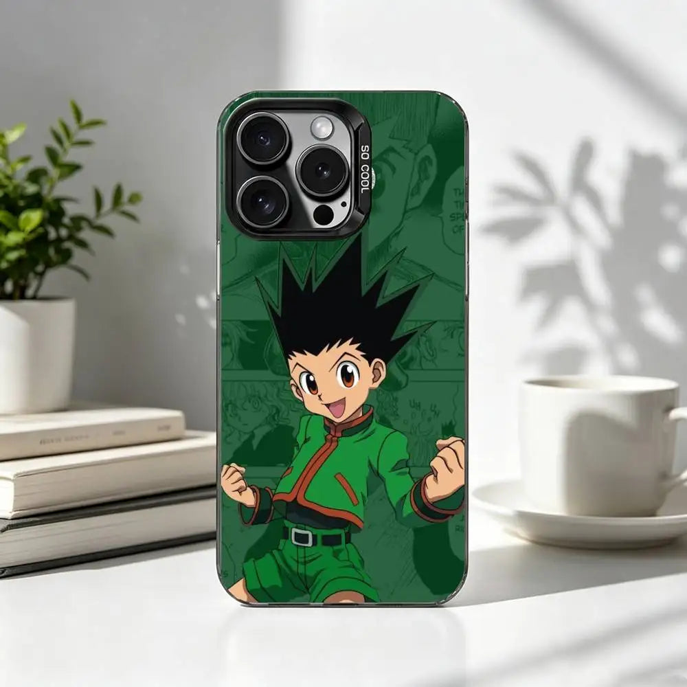 Gon Green Manga Portrait Case for iPhone - exact supplier artwork