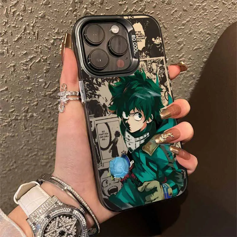 Izuku One For All Manga Case for iPhone - Graphite finish