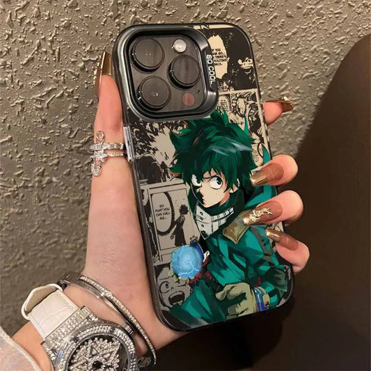 Izuku One For All Manga Case for iPhone - Graphite finish