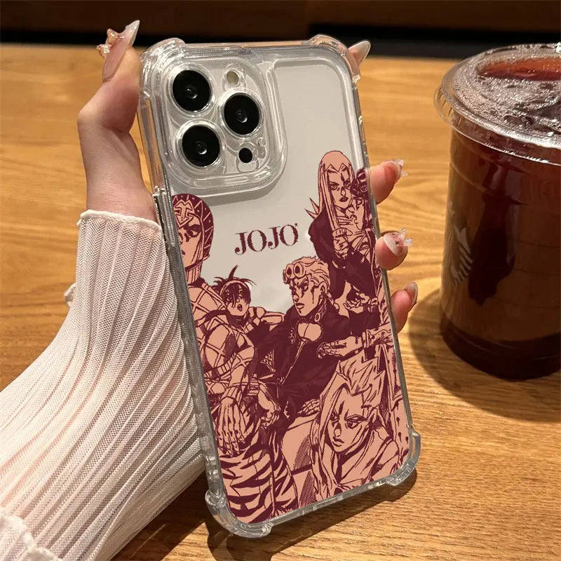 Jotaro Sepia Manga Collage Case for iPhone - Clear finish