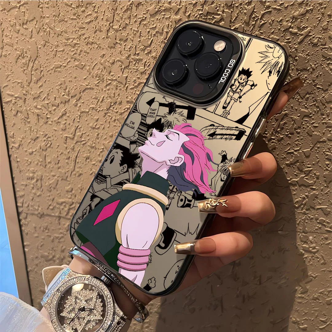 Hisoka Manga Collage Case for iPhone - Sand Beige finish