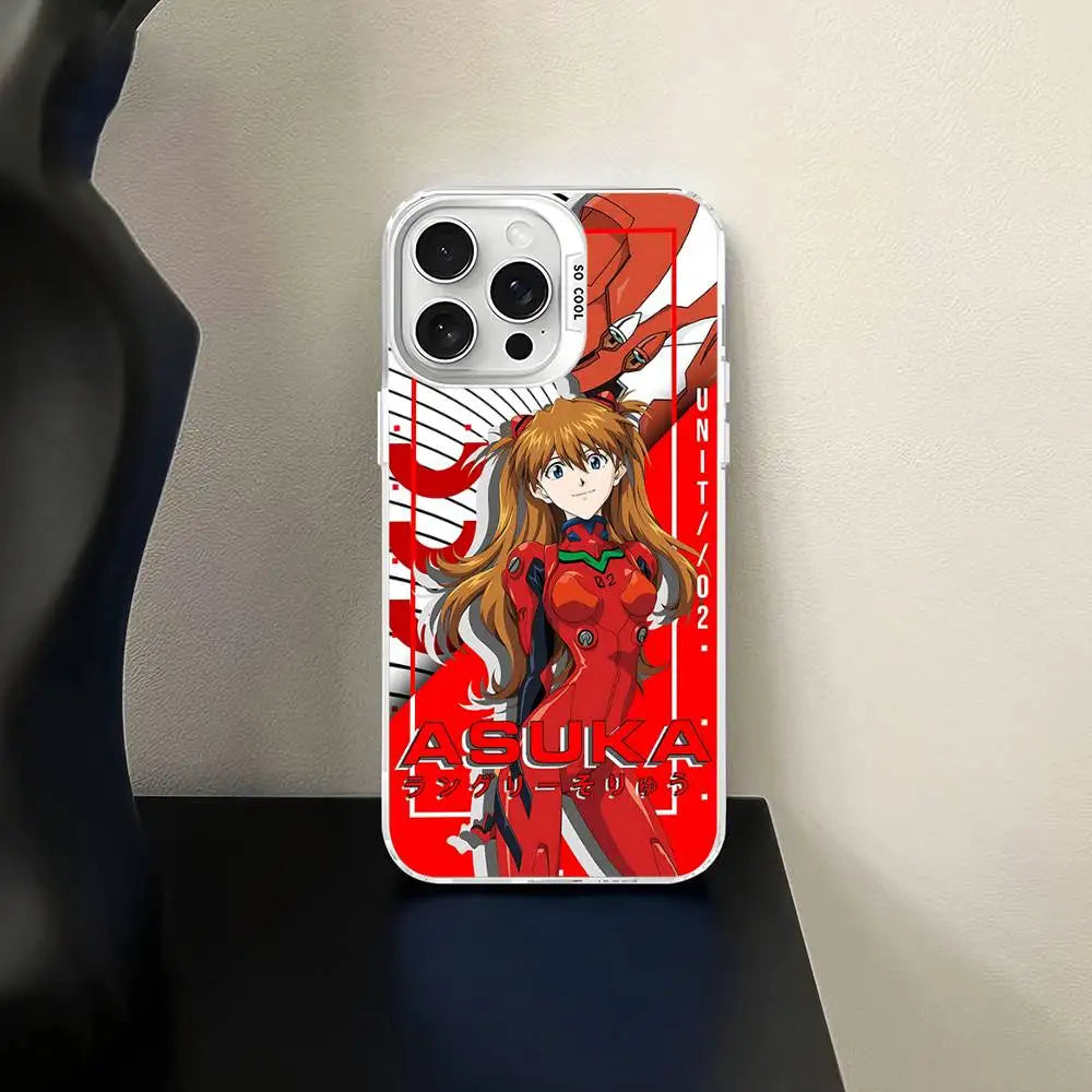 Asuka Langley Red Graphic Clear Case for iPhone - Transparent Clear finish