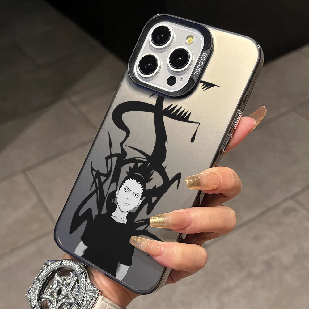 Shikamaru Shadow Silhouette Case for iPhone - Smoke Gray