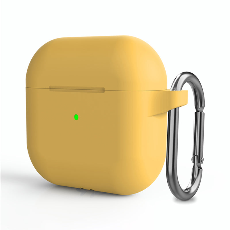 Golden yellow protective case for AirPods 4 and AirPods 5, front view