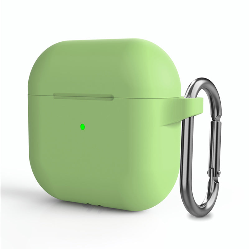 Matcha green protective case for AirPods 4 and AirPods 5, front view