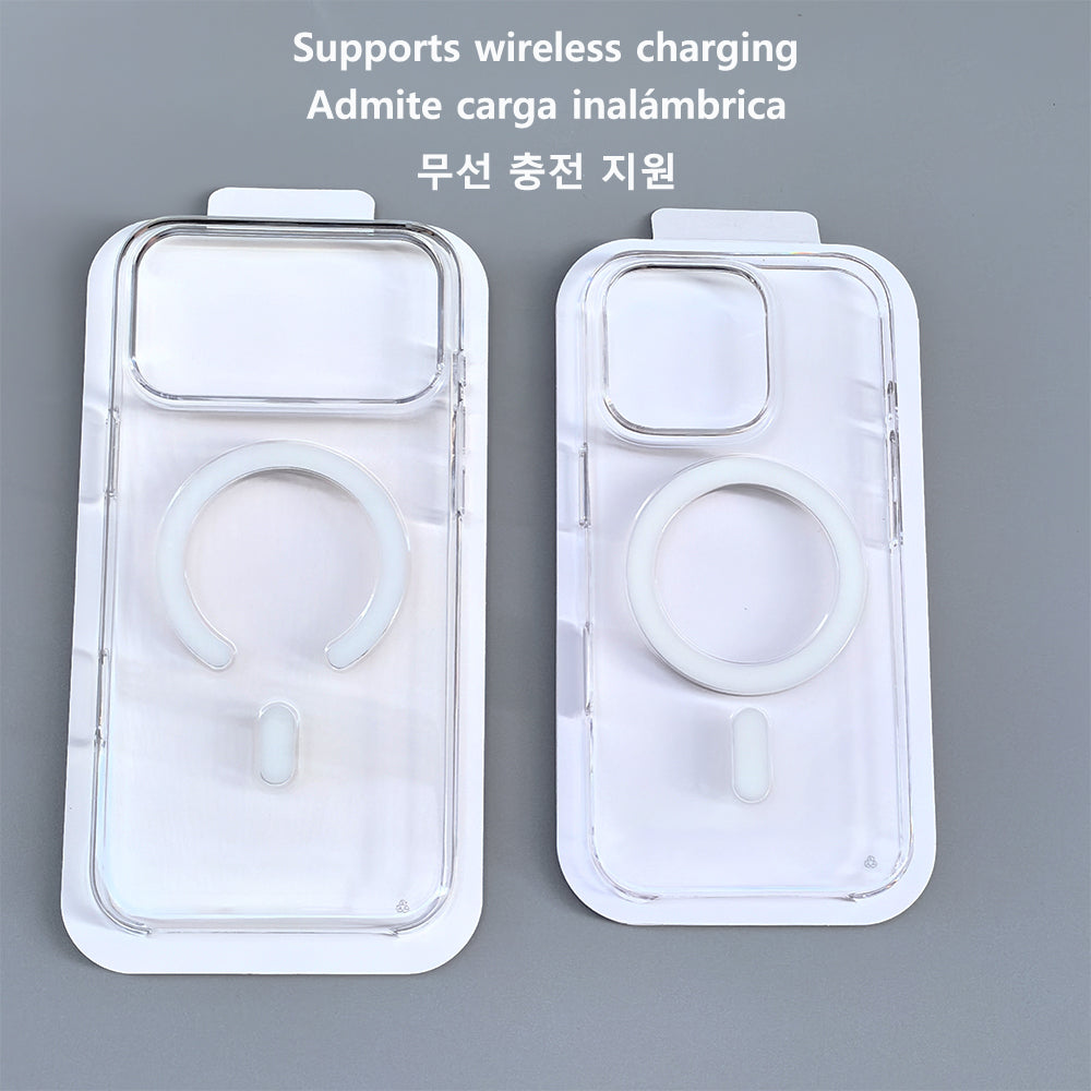 Clear magnetic phone case detail view 5