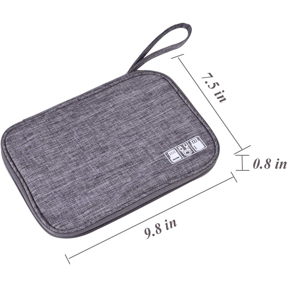Mini tech accessory organizer pouch detail view 1